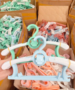 Set 5 móc treo quần áo cao cấp hình gấu