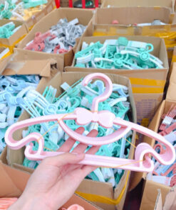 Set 10 móc treo quần áo hình nơ