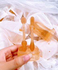 Set rơ lưỡi và bàn chải silicon cho bé 0-18m