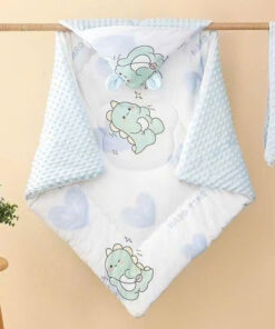 Ủ choàng trần bông hạt đậu siêu ấm cho bé