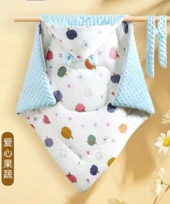 Ủ choàng trần bông hạt đậu siêu ấm cho bé