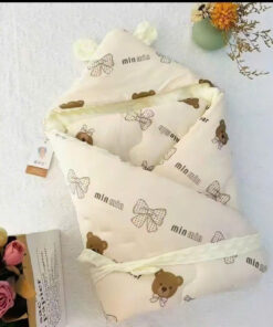 Ủ choàng trần bông hạt đậu siêu ấm cho bé