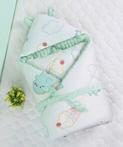 Ủ choàng trần bông hạt đậu siêu ấm cho bé