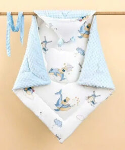 Ủ choàng trần bông hạt đậu siêu ấm cho bé