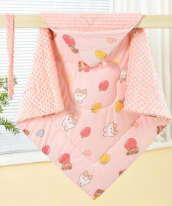 Ủ choàng trần bông hạt đậu siêu ấm cho bé