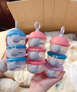 Hộp đựng sữa bột, hộp chia thức ăn 3 tầng