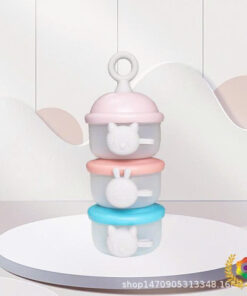 Hộp đựng sữa bột, hộp chia thức ăn 3 tầng