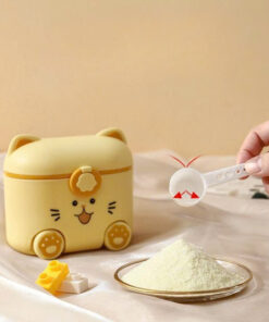Hộp đựng sữa bột hình mèo dễ thương