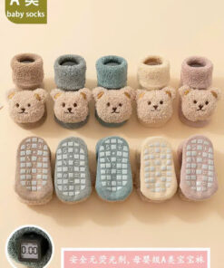 Tất gấu nổi lót bông