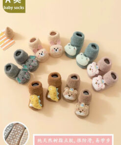 Tất thú lót bông hình thú nổi