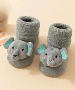 Tất thú lót bông hình thú nổi