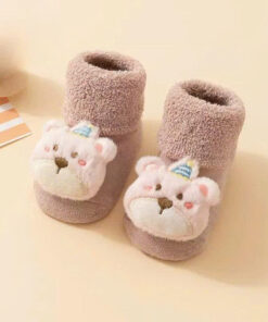 Tất thú lót bông hình thú nổi