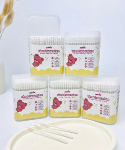 Tăm bông Vcoool Emma Misuta Jubon 200 và 400 que 10 Tăm bông Vcoool Emma Misuta Misan 200 và 400 que – Jubon vàng 200 que