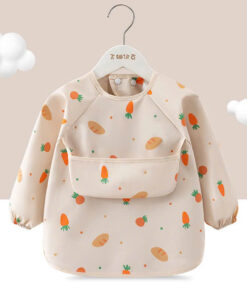 Yếm ăn dặm dài tay có máng cổ