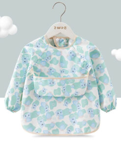 Yếm ăn dặm dài tay có máng cổ