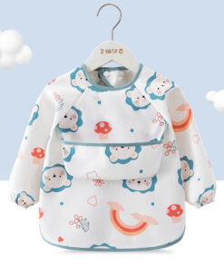 Yếm ăn dặm dài tay có máng cổ