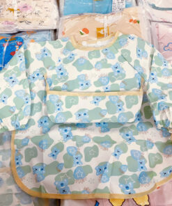 Yếm ăn dặm dài tay có máng cổ