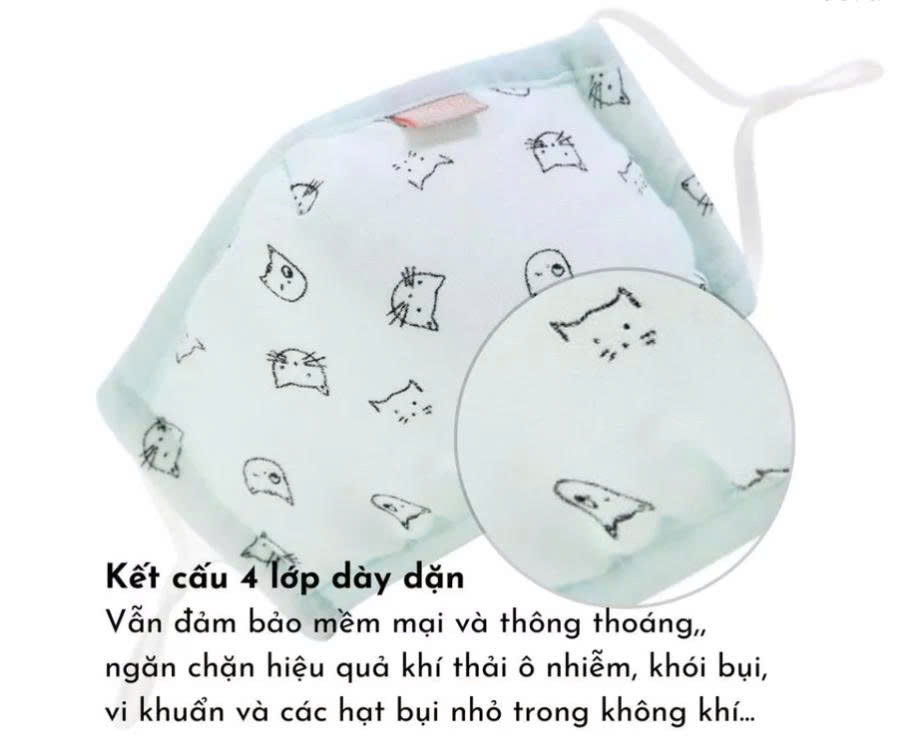 Khẩu trang nút 6 Khẩu trang nút